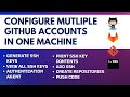 Configure Multiple Github Accounts in One Machine | SSH | Mac | Linux | Windows