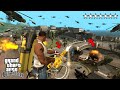 What Happens If You Steal The Golden Minigun From The Military in GTA San Andreas? (Police Battle)