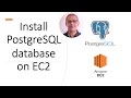 Install Postgresql Database directly on EC2