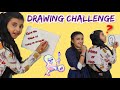 Drawing challenge || challenge with friend || Myra singh || khushi bhradwaj