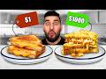 $1 vs $1,000 Grilled Cheese