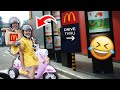 ALUNA DAN AMANDA KE DRIVE THRU NAIK MOTOR MAINAN‼️ MBAKNYA NGAKAK‼️😂 wkwkwk