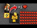 Minecraft Manhunt, but Hunters Mining LUCKY BLOCKS Increases my Health