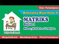Compulsory Mathematics Matrices for Grade 11 - Minors, Cofactors and Adjoints of 3x3 Matrices
