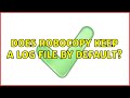 Does Robocopy keep a log file by default? (4 Solutions!!)