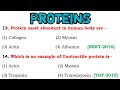 protein mcqs biochemistry || biochemistry mcq with answers || biochemistry mcq