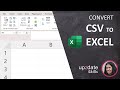 How to convert a CSV file to an XLSX file using Microsoft Excel