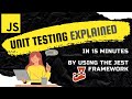 Unit testing explained | Testing in JavaScript using the Jest framework