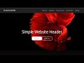 How To Make Website Header Design Using HTML \u0026 CSS | Website Tutorial