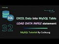 Load Data From EXCEL to MySQL | LOAD DATA INFILE in MySQL | MySQL Tutorial for Beginners in Hindi