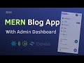 MERN Full Stack Project: Build a Blog App with Dashboard using MERN (jwt, redux toolkit)