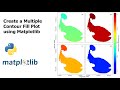 How to Create a Multiple Contour Fill Plot with Single Colorbar using Matplotlib in Python