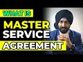 What is Master Service Agreement in Hindi | Drafting Master Service Agreement and Service Agreement