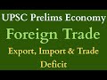 Foreign Trade of India | Exports, Imports \u0026 Trade Deficit | UPSC Prelims Indian Economy