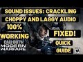 Call Of Duty Modern Warfare Sound Issues FIXED| Crackling And Choppy Sound|100% Working Dev Error