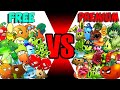 Team FREE vs PREMIUM Plants - Who Will Win? - PVZ 2 Team Plant vs Team Plant