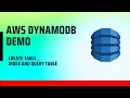 AWS DynamoDB Complete Lab| Create table ,item and index and insert data Demo