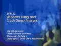 Windows Hang and Crash Dump Analysis
