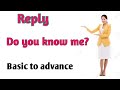 Reply of Do you know me|do you know me ka reply kya de|reply do u know me|Do I know you ka reply