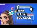 think before you click(social media)//Be mindful enough