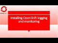 Quick Install of OpenShift logging and monitoring on AWS | CP4I Cloud Pak for Integration