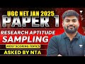 UGC NET Dec 2024 Paper 1 | Research Aptitude Sampling | Most Scoring Topics | by Rajat sir