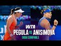 Jessica Pegula vs. Amanda Anisimova | 2026 Dubai Semifinals | WTA Match Highlights