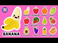 Learning Fruit Names for Toddlers in English | First Words for Babies | Educational Video for Kids