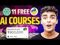 11 FREE AI Courses To Become an AI Developer in 2024 🔥| Earn 15 LPA | Best Courses