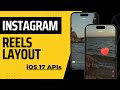Building Instagram Reels Layout With iOS 17 APIs - Vertical Paging - Xcode 15