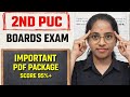 🚨 2ND PUC BOARDS EXAM – IMPORTANT PDF PACKAGE | SCORE 95%+ 🚨