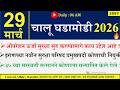 29 Mar 2026 | Daily Current Affairs 2026 | Current Affairs Today |Chalu Ghadamodi 2026 |Suhas Bhise