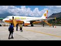 Takeoff from world's most dangerous airport: Bhutan Airlines A319 Business Class (Paro to Delhi)