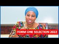 FORM ONE SELECTION 2022 KUTANGAZWA HIVI KARIBUNI