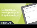 Deleting Backups for MongoDB® Database - ScaleGrid DBaaS