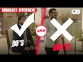 Do’s and Don’ts in a Judiciary Interview | Judiciary World