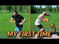 HOW FAR CAN WE THROW? (BACKHAND \u0026 FOREHAND)