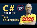 C# List collection – Beginner Friendly Tutorial –  Csharp programming 2026
