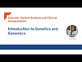 Introduction to Genetics \u0026 Genomics - Anjali Bajaj