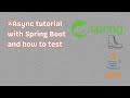 Asynchronous programming tutorial in Java with Spring Boot @Async annotation with testing strategies