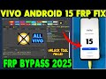 📢 All Vivo Android 15 FRP Solution 2025 | Unlock Tool Fail | Vivo FRP Bypass Without Pc