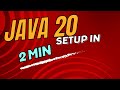 How to install  Latest JAVA JDK  20 or 17 on Mac OS