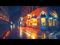 London Rain Walk at Night - Mayfair \u0026 Marylebone | 4K Ambient Umbrella Rain Sounds