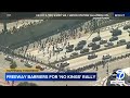Gates installed on downtown LA freeway ramps ahead of 'No Kings' protest