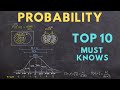 Probability Top 10 Must Knows (ultimate study guide)