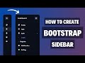 Bootstrap 5 Sidebar | Responsive Sidebar Using Bootstrap