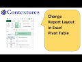 Change Excel Pivot Table Report Layout