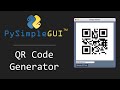 PySimpleGUI - QR Codes