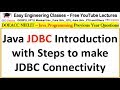 Java JDBC Introduction with Steps to make JDBC Connectivity - DOEACC NIELIT , Interview Tips