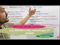 5.2- Advantages Of Relational Database | relational data model tutorials | relational database model